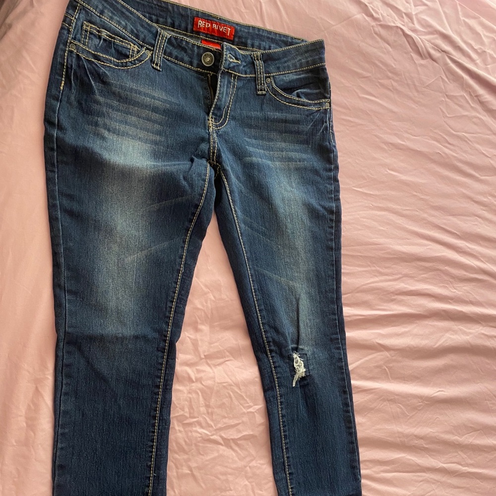 Red Rivet jeans
